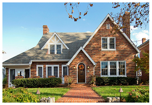 Traditional brick house