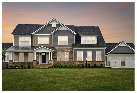 Multi-story house with garage